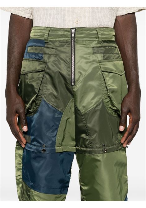 Pantaloni cargo 2-in-1 in verde - unisex ANDERSSON BELL | APA728MLKHK